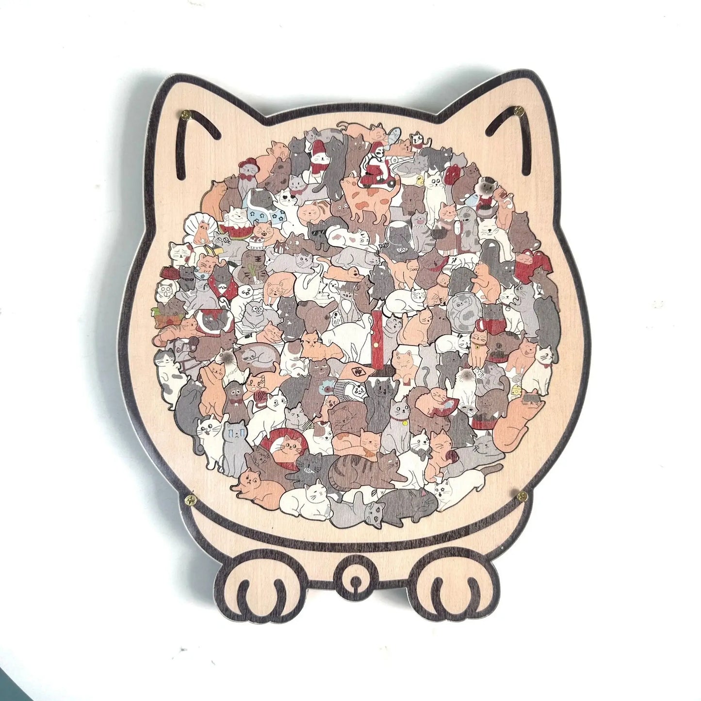 🔥32% OFF| 100+ Pieces Cat-Shaped Wooden Jigsaw – Perfect Gift for Puzzle Fans 🎁