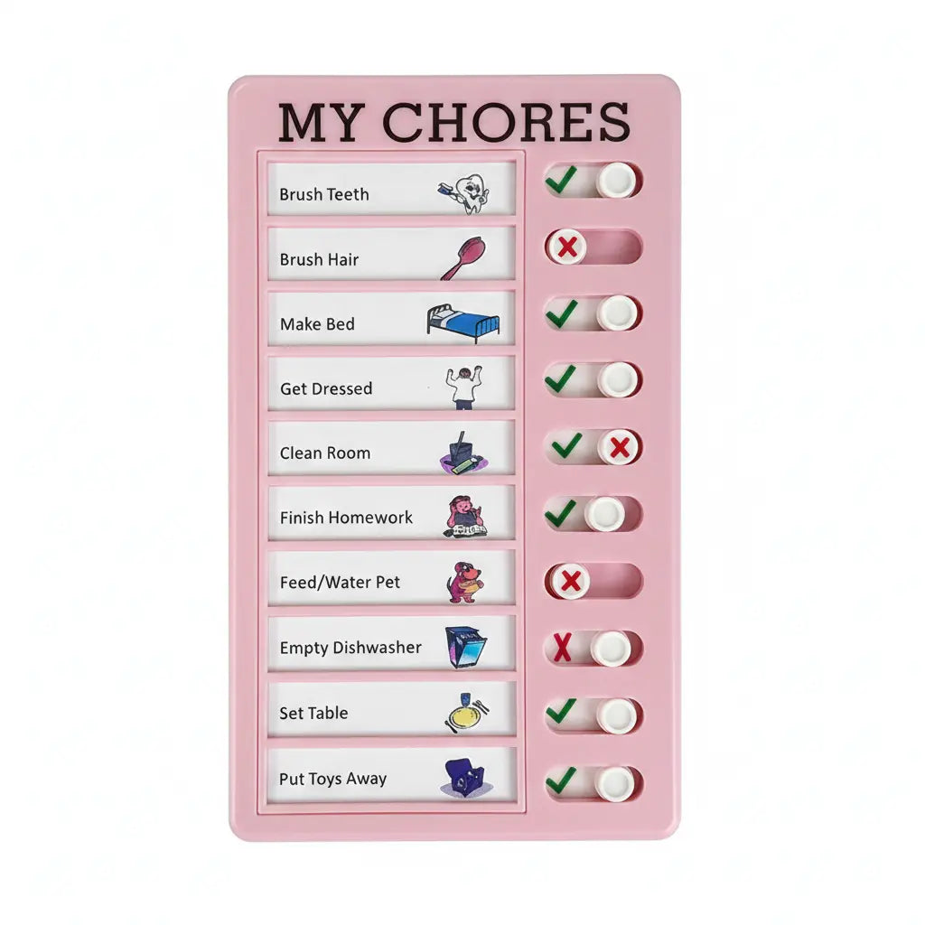 Kids Daily Chore Chart (To Do List) + Extra Blank Paper Card