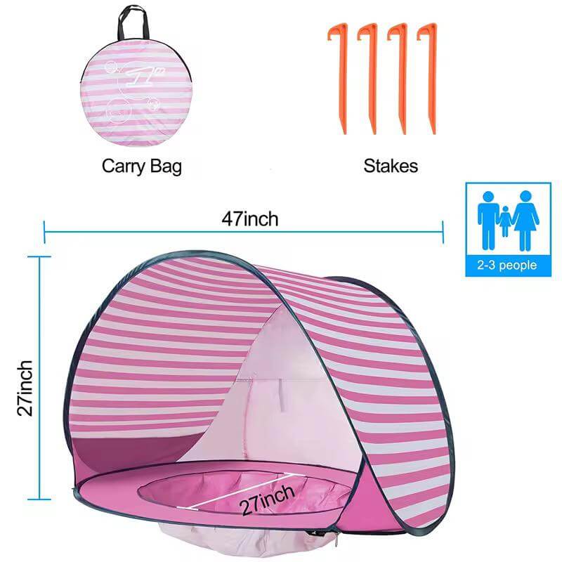 Pop-Up Baby Shade Tent with Detachable Cover – Now 36% OFF