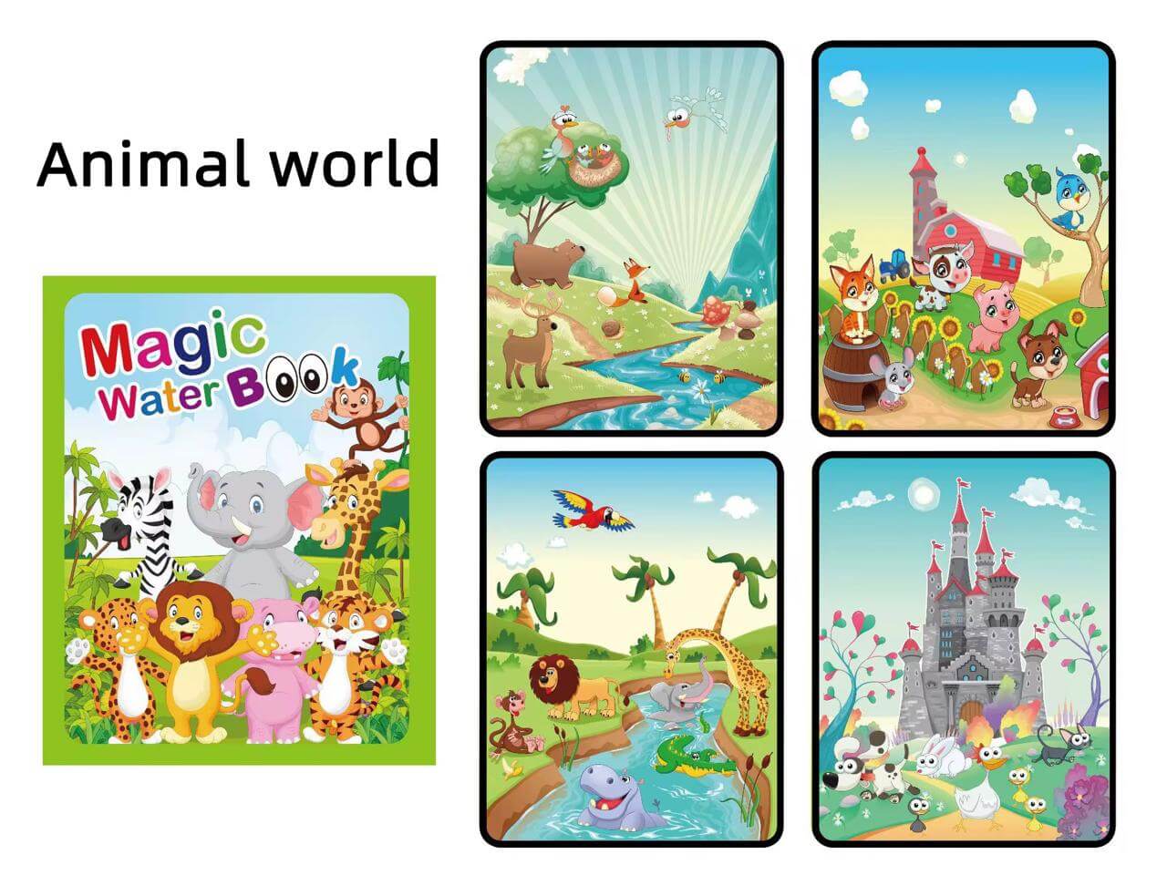 🌟Last day to get 33% off🌟Magic Water Book - Conjure up the drawing - Colouring book