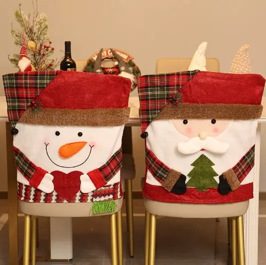 🔥3PCS Christmas Chair Covers – Festive Holiday Set🎄
