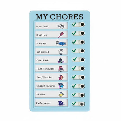 Kids Daily Chore Chart (To Do List) + Extra Blank Paper Card