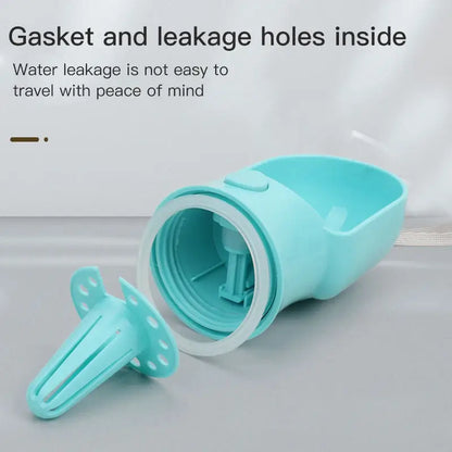 Portable Pet Water Bottle with Food Storage