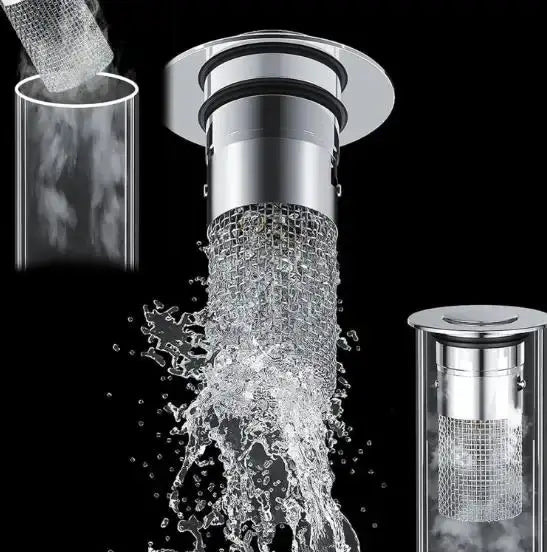 Smart Sink Drain with Hair Catcher (2-PCS Set)