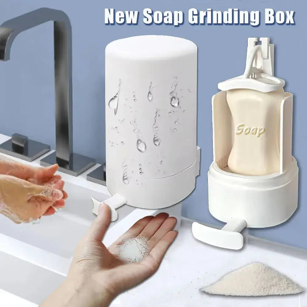 Wall Mounted Soap Powder Dispenser with Adjustable Grinder