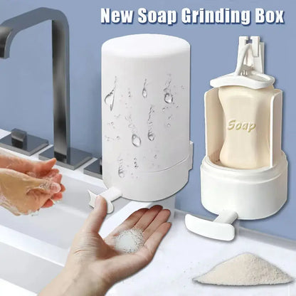Wall Mounted Soap Powder Dispenser with Adjustable Grinder