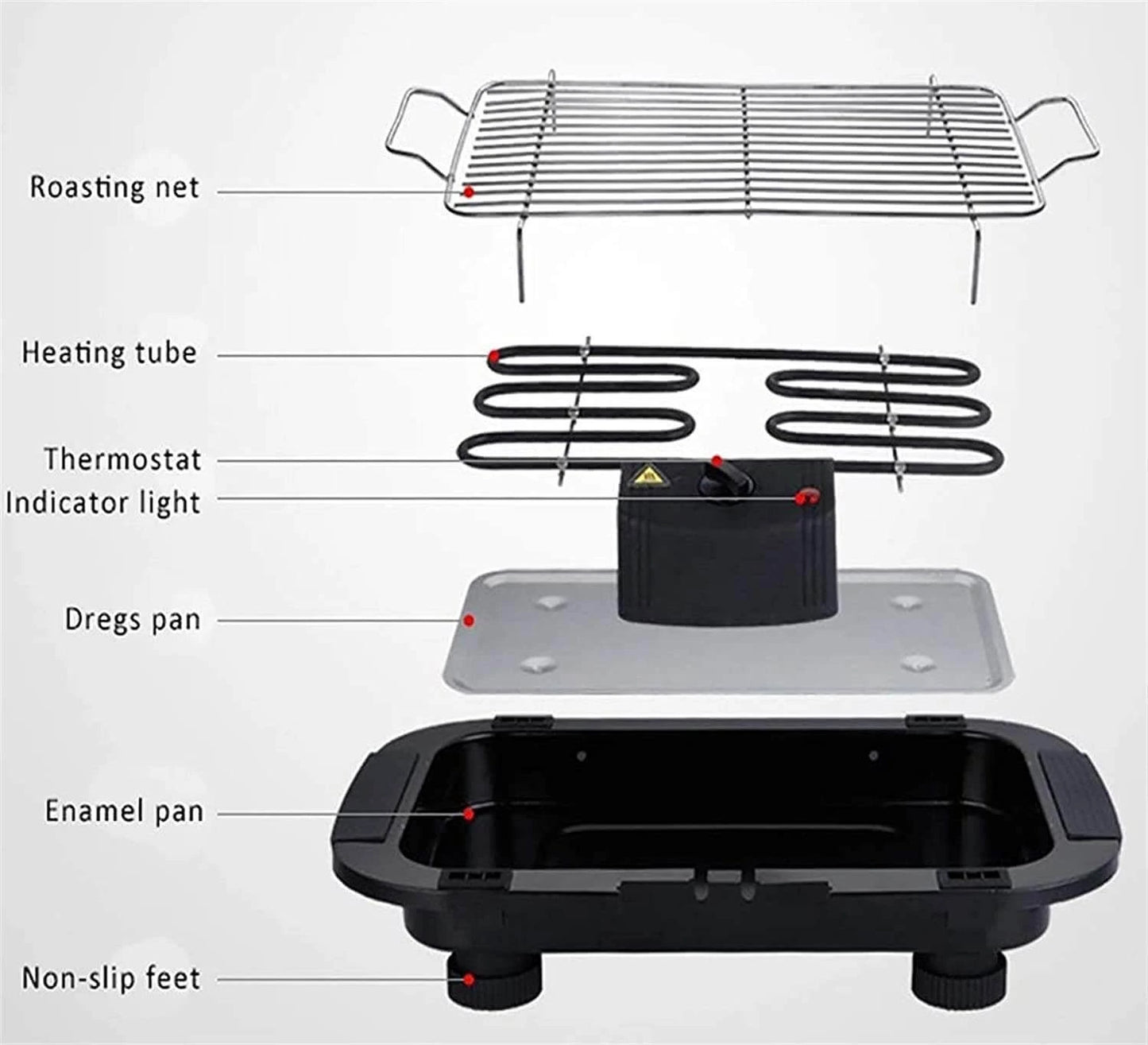 Smokeless Electric BBQ Grill 2000w