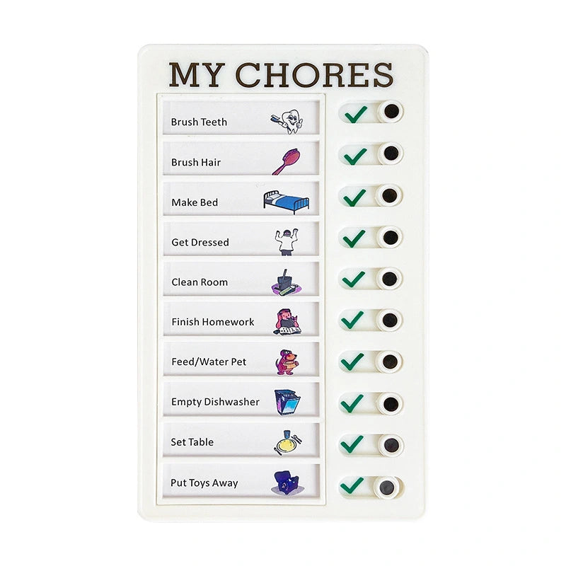 Kids Daily Chore Chart (To Do List) + Extra Blank Paper Card