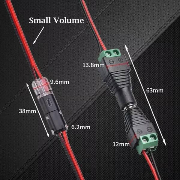 🔥🔥50Pcs Solder-free, strip-free, two-wire plug-in connector with locking latch