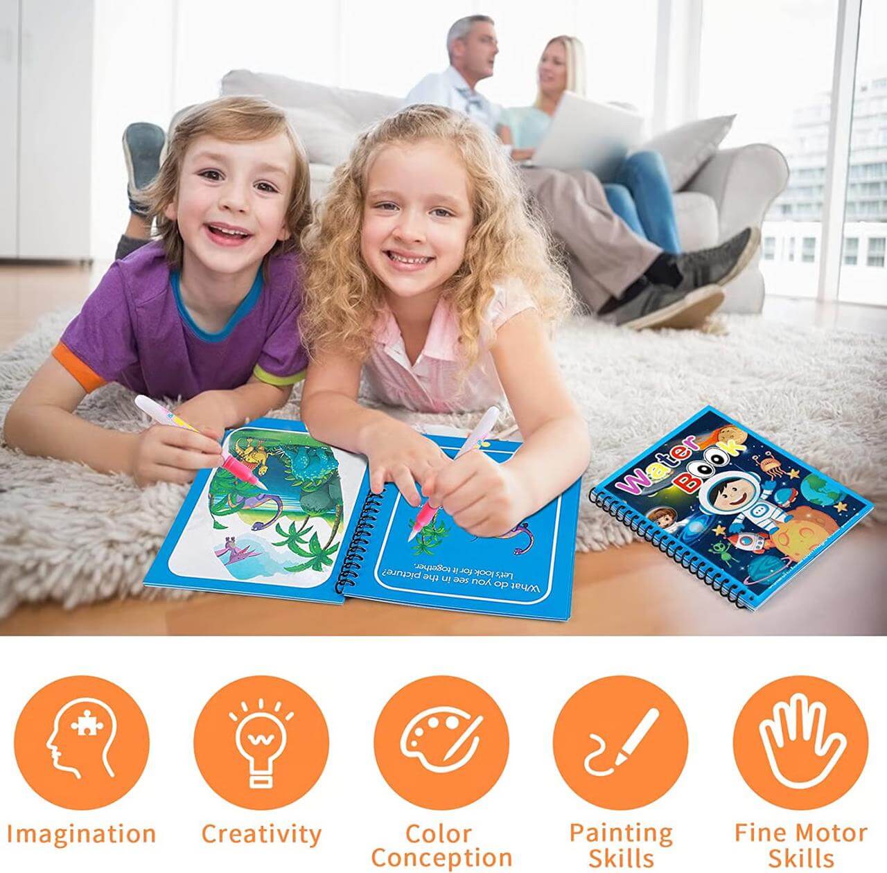 🌟Last day to get 33% off🌟Magic Water Book - Conjure up the drawing - Colouring book