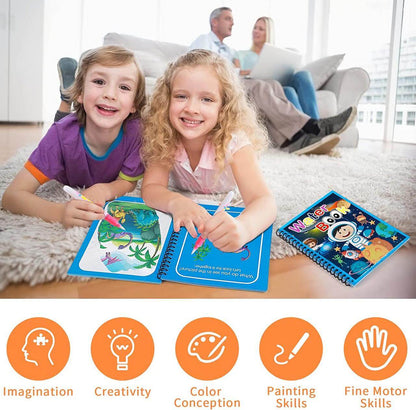 🌟Last day to get 33% off🌟Magic Water Book - Conjure up the drawing - Colouring book