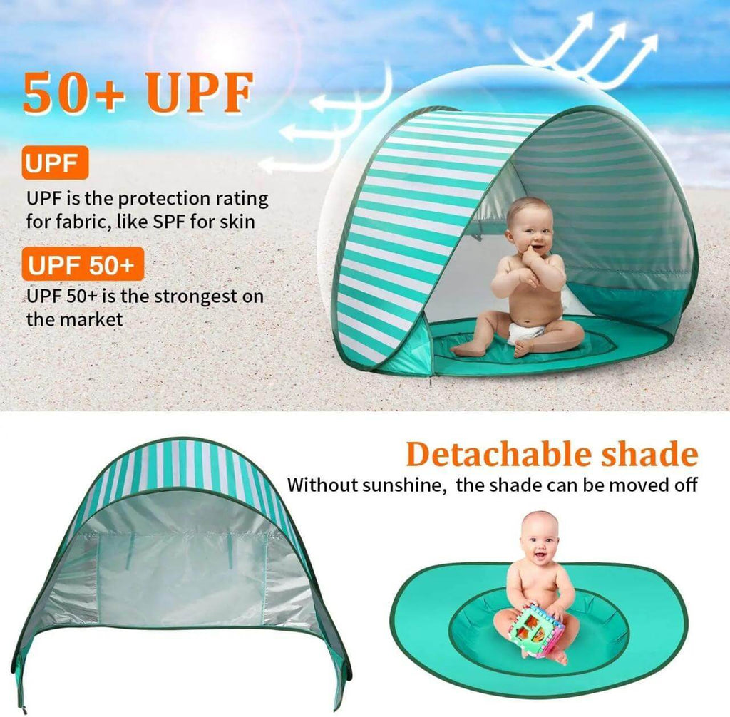 Pop-Up Baby Shade Tent with Detachable Cover – Now 36% OFF