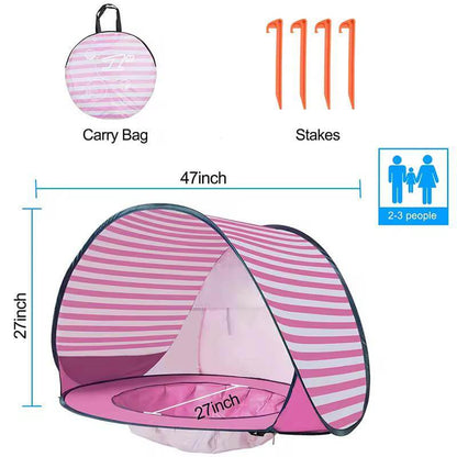 Pop-Up Baby Shade Tent with Detachable Cover – Now 36% OFF