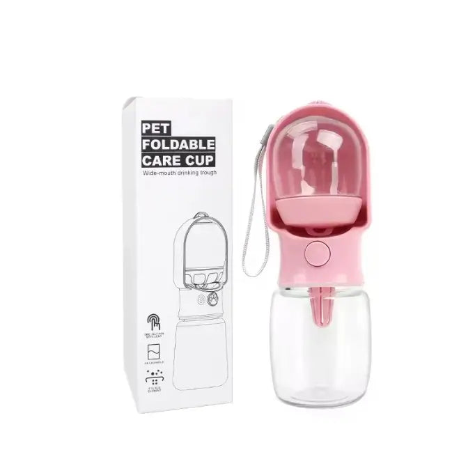 Portable Pet Water Bottle with Food Storage