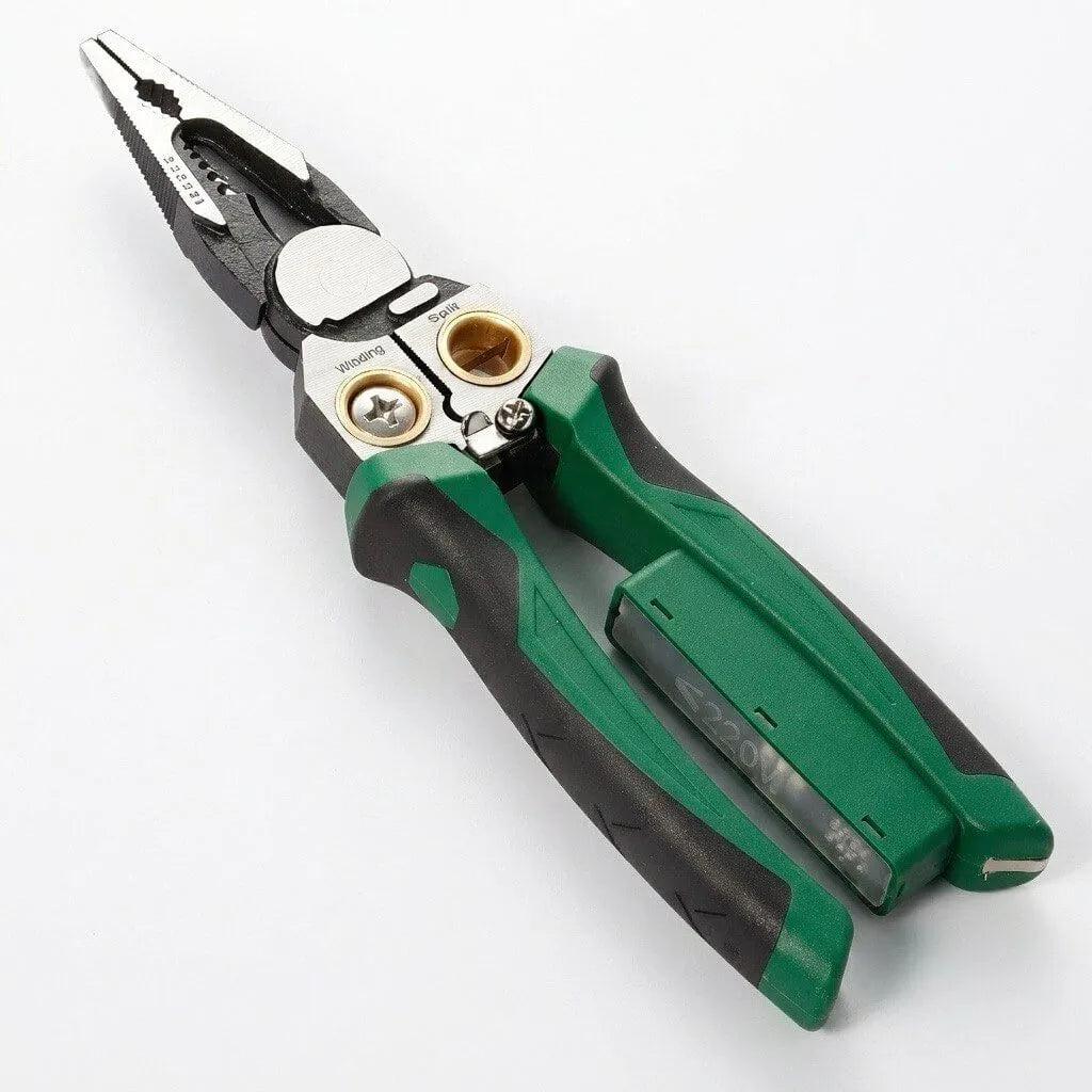 8-in-1 Electrician Pliers with Built-In Voltage Tester